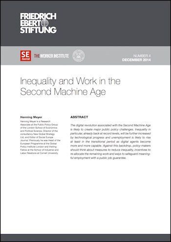 RE No. 4: Inequality And Work In The Second Machine Age