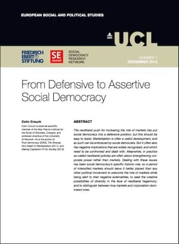 RE No. 1: From Defensive To Assertive Social Democracy
