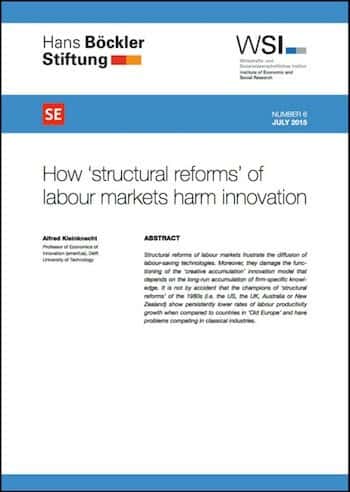 RE No. 6: How ‘structural reforms’ of labour markets harm innovation