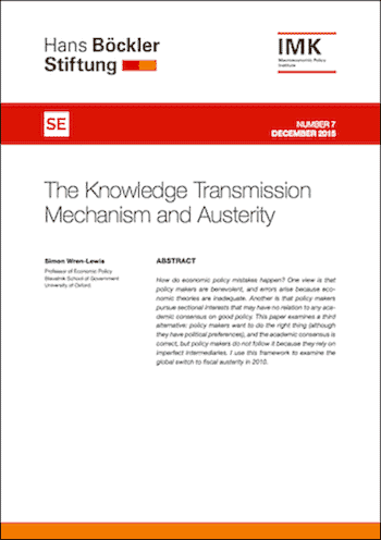 RE No. 7: The Knowledge Transmission Mechanism and Austerity