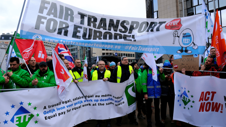 Road transport in Europe: drivers from third countries transport,social dumping,goods