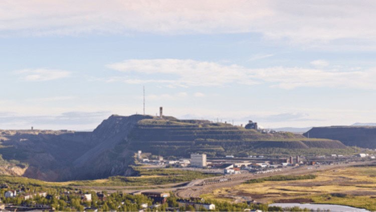 Mining for critical materials cannot undermine trust Panorama of iron mine, Kiruna