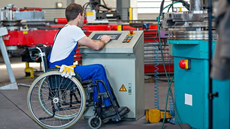 disabled worker