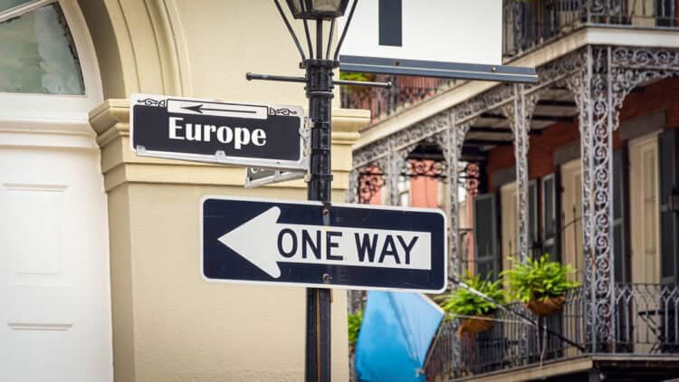 Is Europe too big for further enlargement? sign