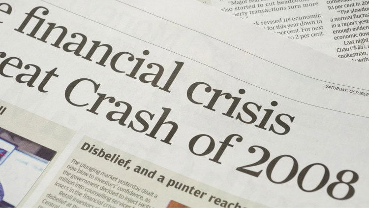 Capital-markets union: a panacea for Europe? Headline about financial crash of 2008
