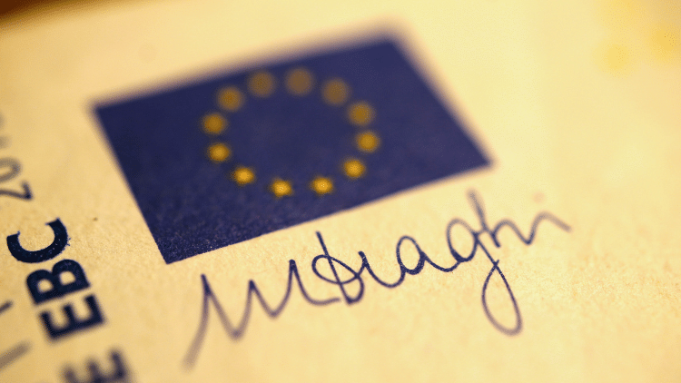 Draghi on ‘competitiveness’: new wine in an old bottle 20-euro banknote with Draghi signature